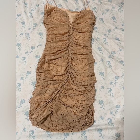 Oh Polly Nude Mini Dress - Picture 2 of 2